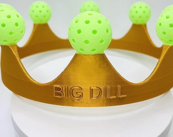 Customizable Pickleball Crown – Wearable Trophy | Funny Pickleball Gift | Tournament Award | Pickleball Champion Prize