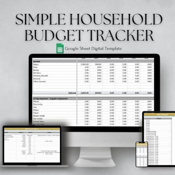 Simple Household Budget Tracker