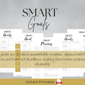 Smart Goals Template | Clear Goals | Smarter Objectives
