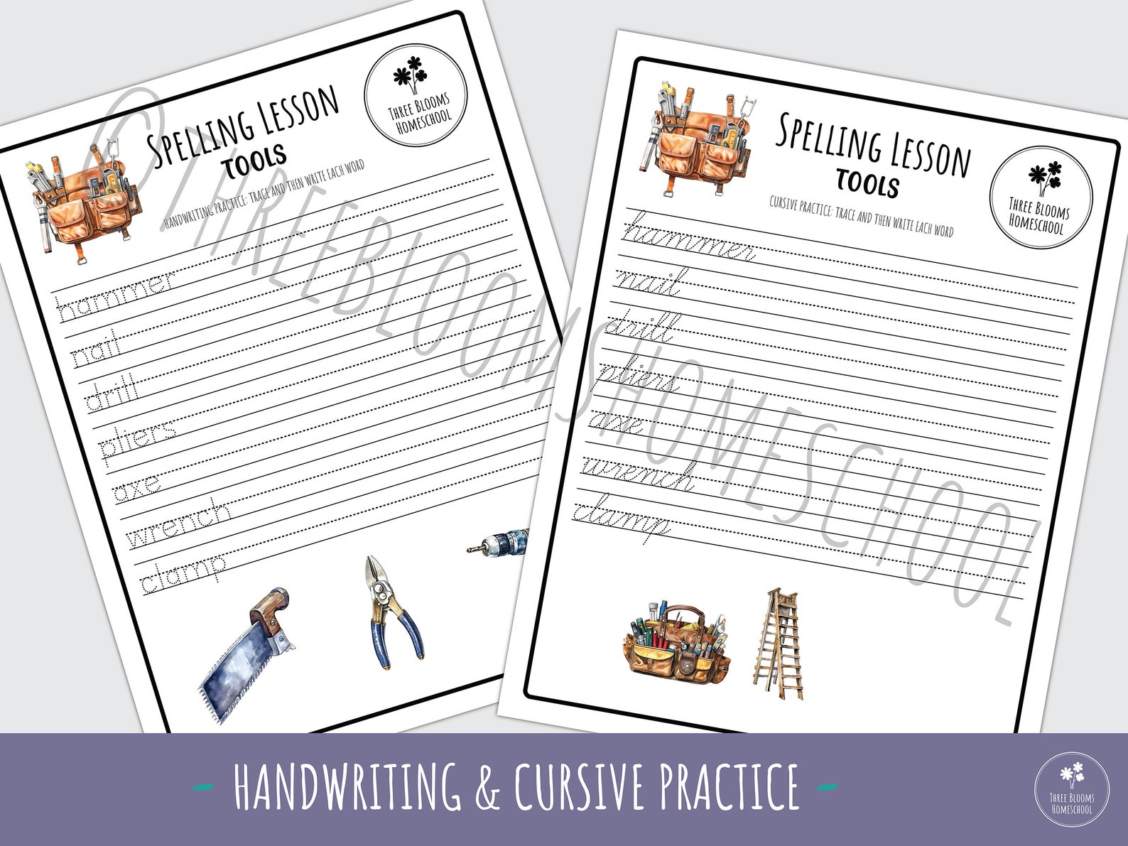 Tools Themed Printable Homeschool Spelling Unit | Printable Homeschool ...