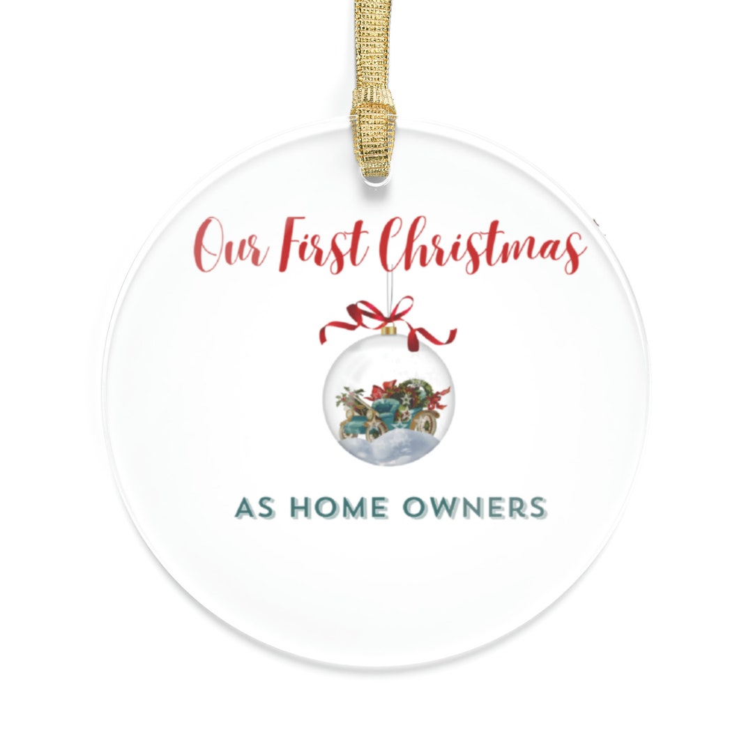 Our First Home Christmas Ornaments House Warming Gifts New Etsy