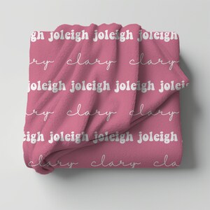Personalized Name Rose Blanket, Custom Baby Blanket, Hospital Newborn Blanket, Blanket with Name, baby gift ideas, kids blanket, baby gift