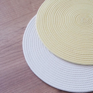 Custom Cotton Rope Coasters Placemats – 90 Colors image 12