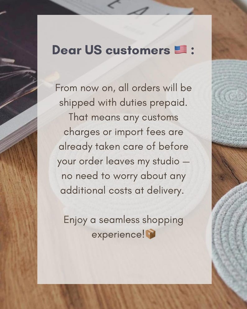 Custom Cotton Rope Coasters Placemats – 90 Colors image 2