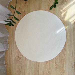 Handmade Cotton Rope Round Rug – 90 Colors 20-48 inch reversible double-sided