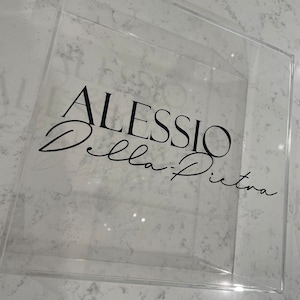 Clear Personalised Acrylic Box