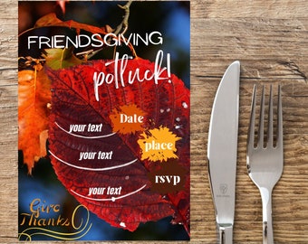 Friendsgiving Invitation Template