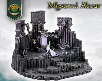 Mystical Altar | Ruins | DnD | Dungeons & Dragons | Pathfinder | Tabletop Miniature | RPG | Wargaming | Terrain | Fantasy | Scatter | 28mm