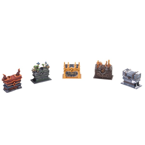 Elemental Treasure Chests | DnD | Dungeons & Dragons | Pathfinder | Tabletop Miniature | RPG | Wargaming | Terrain | Fantasy | Trinkets