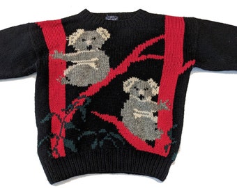 Vintage Woolrich Koala Sweater - Size L - 100% Wool