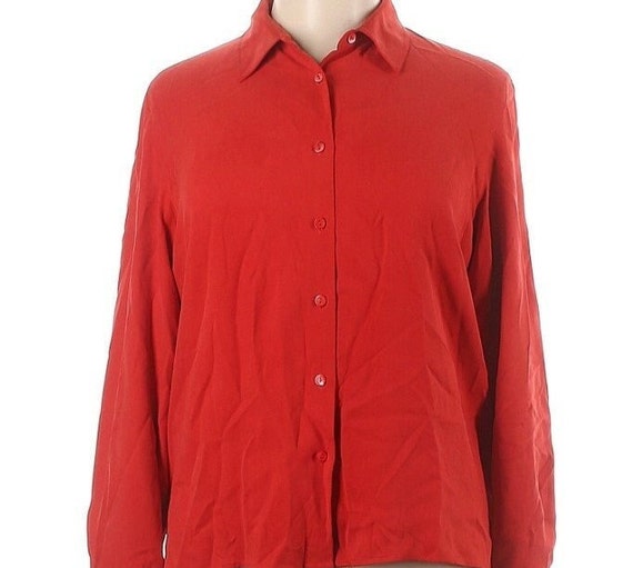 Vintage Pendleton 100% Silk Twill Blouse - Women'… - image 1