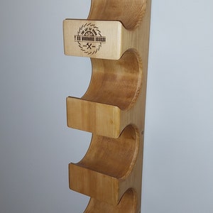 Wooden wine/bottle rack/holder zdjęcie 7