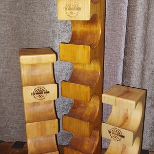 Wooden wine/bottle rack/holder zdjęcie 1