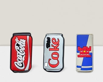 Red Bull Energy Diet Coke Croc Shoe Charms