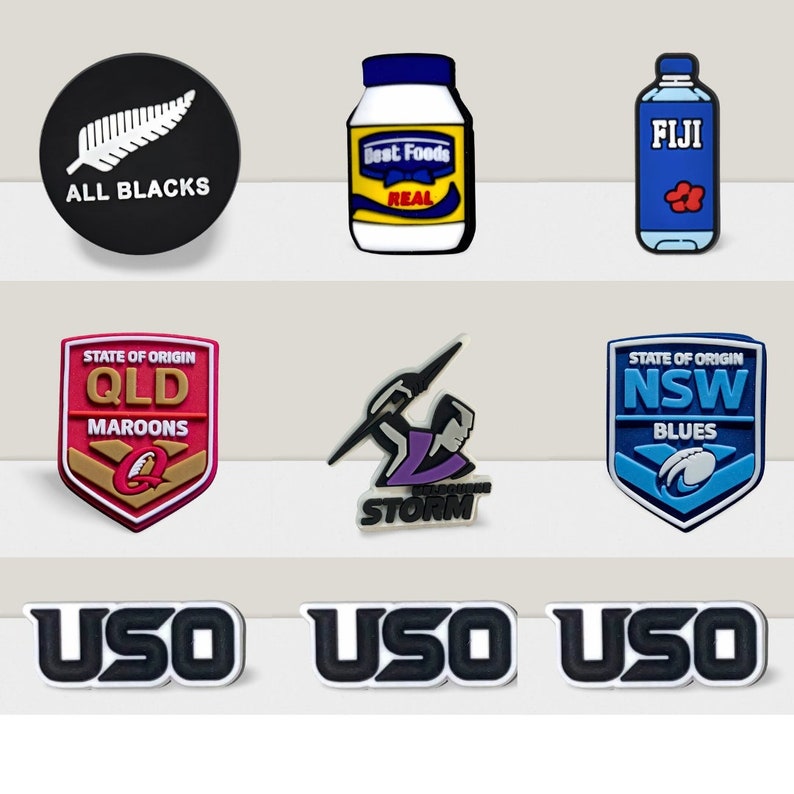 Uso NRL Rugby Mayo Crocs Shoe Charm Etsy Australia