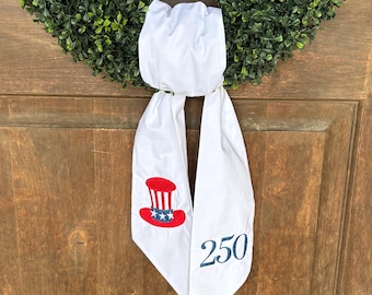 250th America Celebration wreath sash