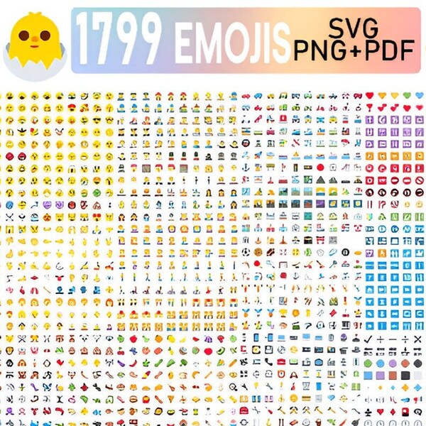 1799 Emoji SVG Png , Mega Bundle Emoji SVG, Emoji Clipart , Emoji stickers, phone emoji, mean face emoji