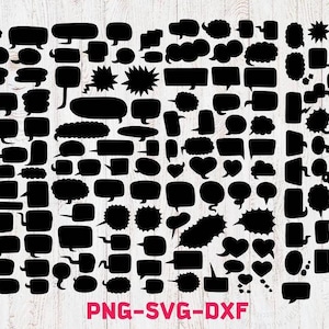 155 fumetti SVG, bolle doodle in formato SVG, clipart fumetti, fumetti in formato SVG, fumetti in formato SVG, png, SVG, FILE cricut