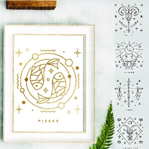 Zodiac svg Bundle | Horoscope svg | Astrology svg | Gemini SVG | Horoscope Design | Astrology Horoscope  | Constellation Signs