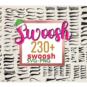 230+ Swooshes text tails,Swoosh Svg BUNDLE, Swoosh Swirl Svg, Swish Swash Swoosh Svg,Text Tails Svg,Vinyl cut Files