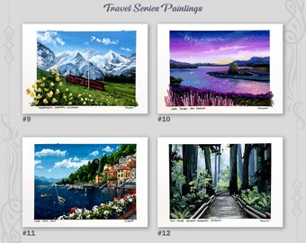 Travel Series Paintings *ORIGINAL PAINTING*