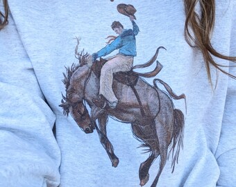 Western Bronco Crewneck Sweatshirt / Tshirt