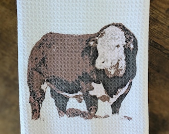 Vintage Hereford Kitchen Tea Towel