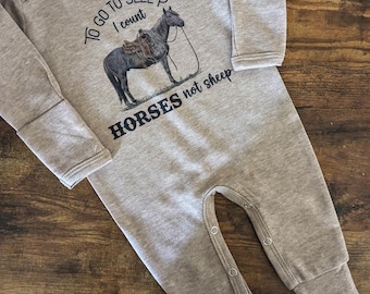 Horses to Sleep Infant Pajamas/Gown