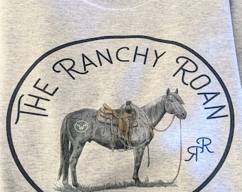 The Ranchy Roan Logo Shirt - ASH GRAY