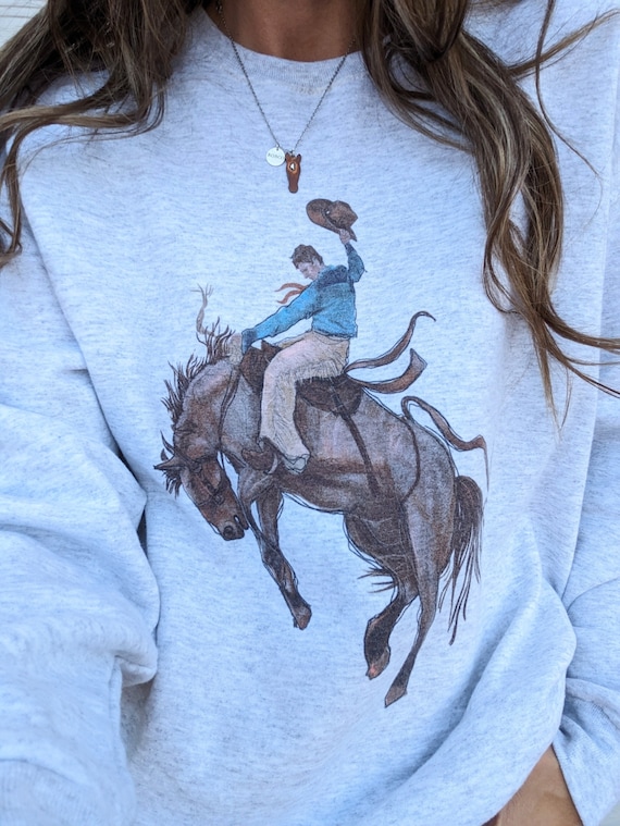 Western Bronco Crewneck Sweatshirt / Tshirt
