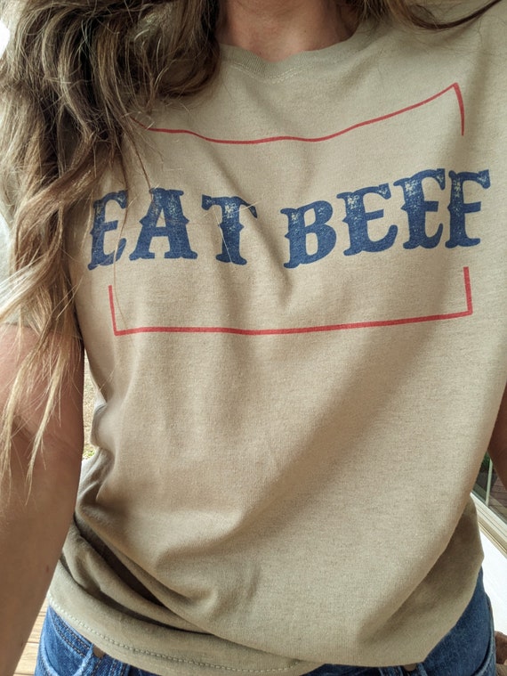 Eat Beef Western Crewneck Sweatshirt / Tshirt
