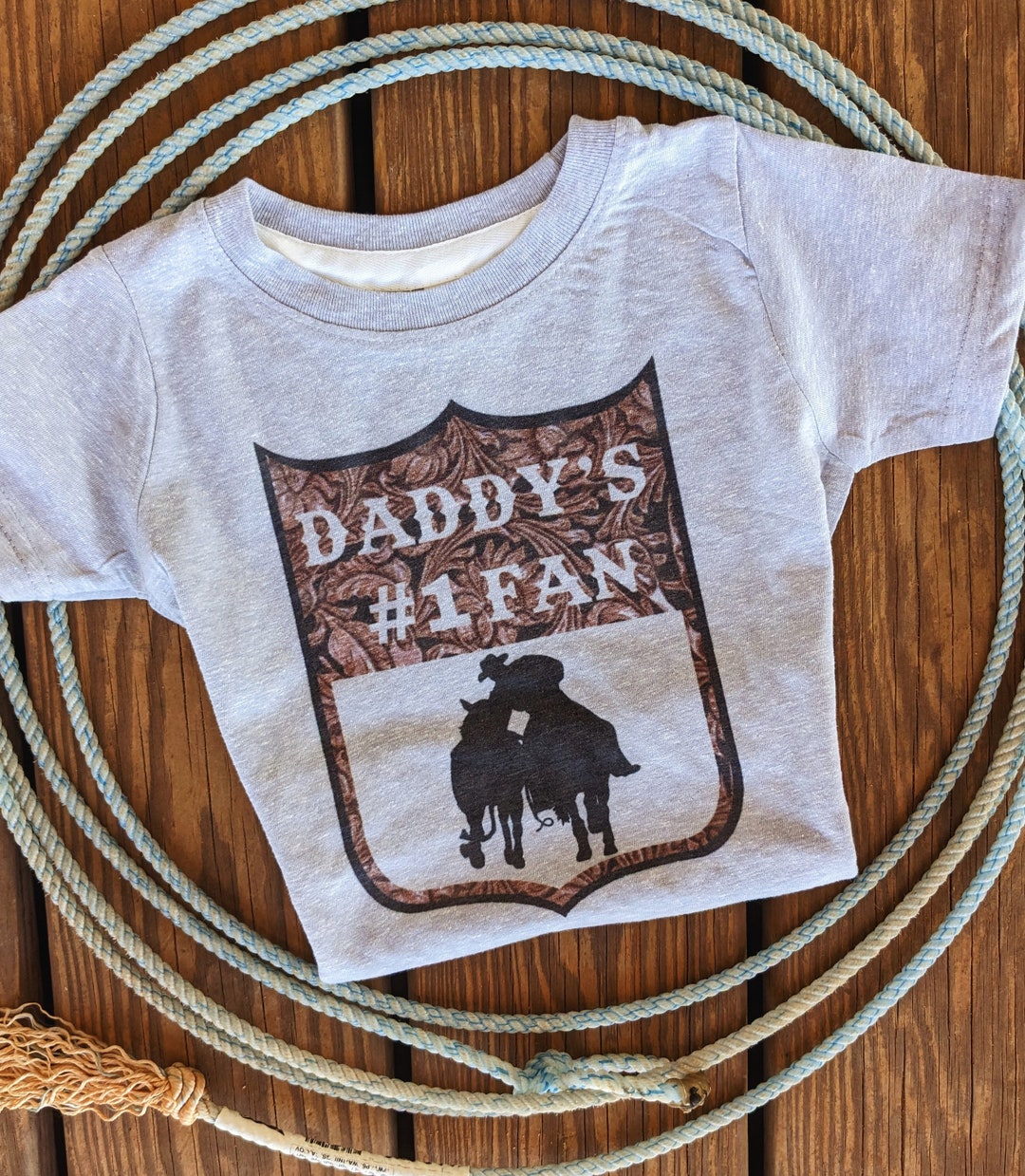 Boy's Gray Rodeo #1 Fan (daddy/mama/brother Sister) - Etsy
