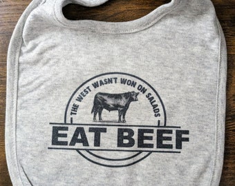 Eat Beef Baby Bib