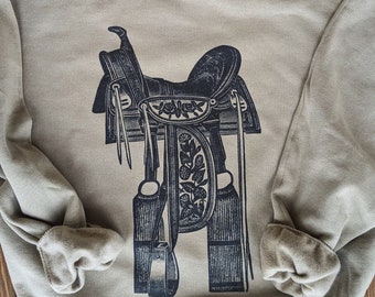 Floral Tooled Western Saddle Shirt