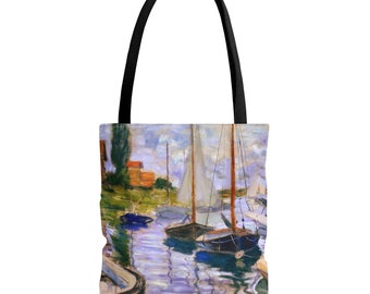 Tote Bag (AOP), Monet, Zeilboten