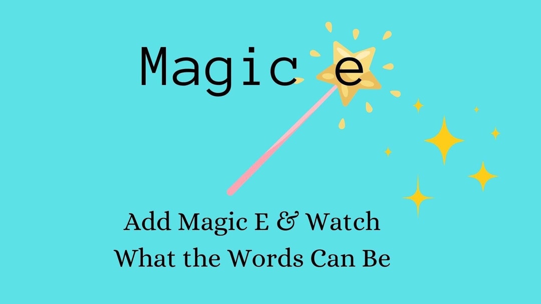 Magic E Game I Teach Phonics Primary Lesson CVC Silent E Vowel Says It