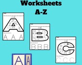 Alphabet Beginning Sounds Worksheets A-Z: Early Literacy (PDF)