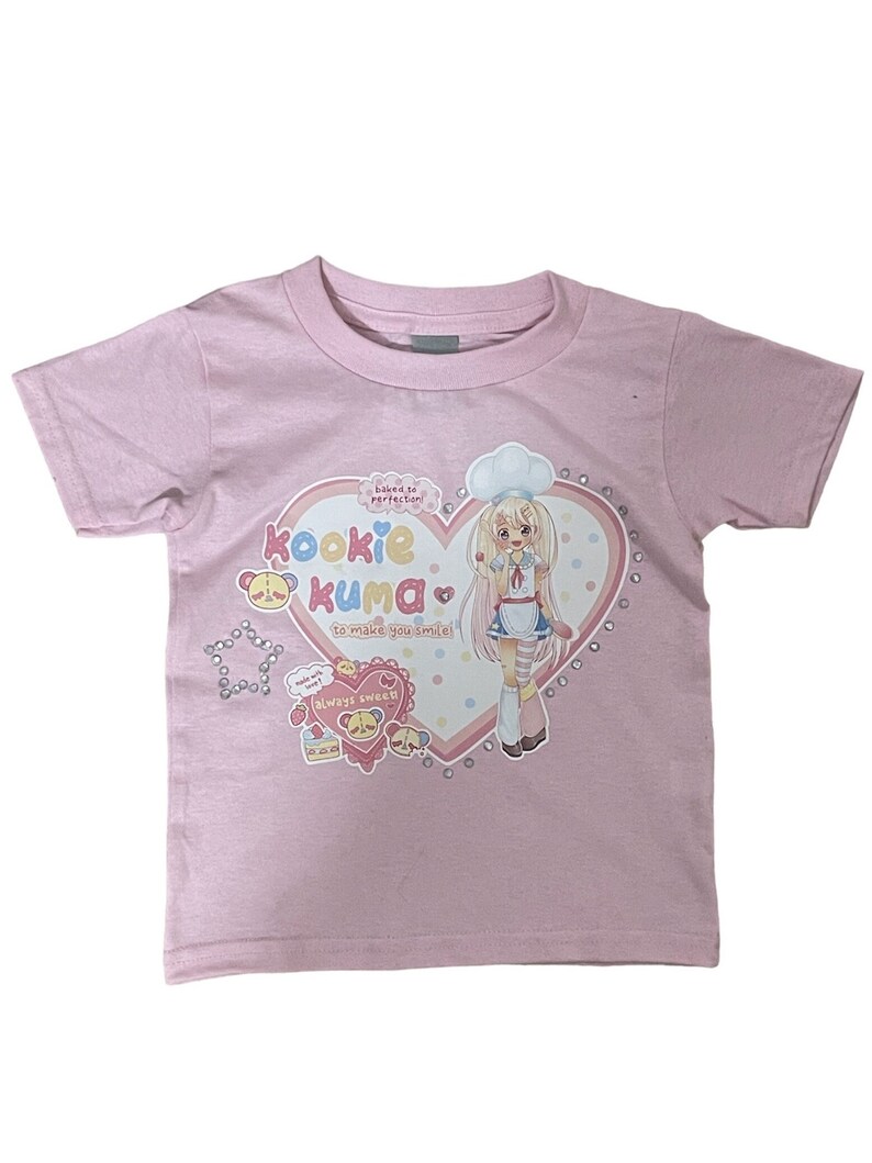 Kookie Kuma Pink Logo Baby Tee - Etsy