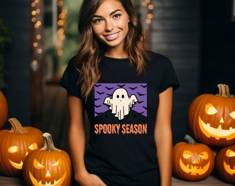 Spooky Season Halloween Shirt, Ghost Halloween T-Shirt, Skeleton T-Shirt, Halloween, Halloween Shirt