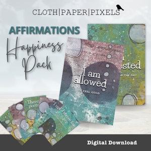 Las tarjetas de arte de afirmación de felicidad son herramientas poderosas que pueden ayudarnos a enfocar nuestras mentes, mejorar nuestra salud mental y cultivar la felicidad.