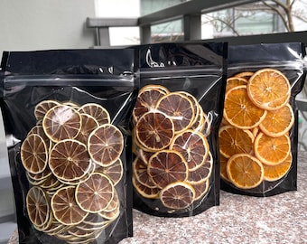 Dried Lemon / Lime / Orange - Dehydrated Lemon / Lime / Orange - Mixed Dried Citrus - Dried Citrus Fruits - Mixed Dehydrated Citrus Wheels