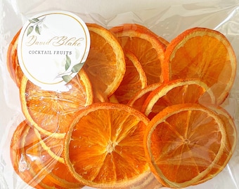 Laranja desidratada - 40+ peças de laranja seca - Rodas de laranja - Laranja seca - Enfeite de coquetel - Decoração de laranja - Rodas de laranja - Cítricos