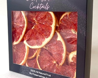Geschenkdoos gedehydrateerde grapefruit met halve schijf - gedroogde grapefruitschijfjes - halve ronde grapefruit - grapefruit in bulk - grapefruitgeschenkdoos