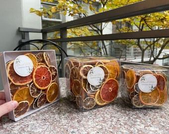 Dried Fruit Box Set - Dried Lemon / Lime / Orange / Grapefruit - Potpourri - Perfect Gifts - Gift - Fragrant - Cocktail Garnish