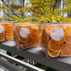 3 Boxes Dehydrated Orange - 360+ Piece Dried Orange - Dry Orange - Decor Orange - Tea Orange - Cocktail Garnish - Orange Wheels
