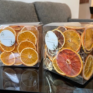 Dehydrated Mixed Fruit Box Set - Dehydrated Orange / Dehydrated Citrus - Dried Orange Wheels - Dried Mixed Citrus - Decor - Gift - Mixology