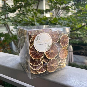 Dehydrated Lime Slices - 250+ Piece Dried Lime Wheels - Large Dried Lime Box - Cocktail Garnish - Decor Fruit - Dry Fruit - Limes