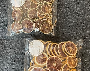 Dried Lemon - Dried Lime - Dehydrated Lemon - Dehydrated Lime - Citrus Fruit - Citrus Slices - Dried Fruit Slices - Dried Mixed Fruit