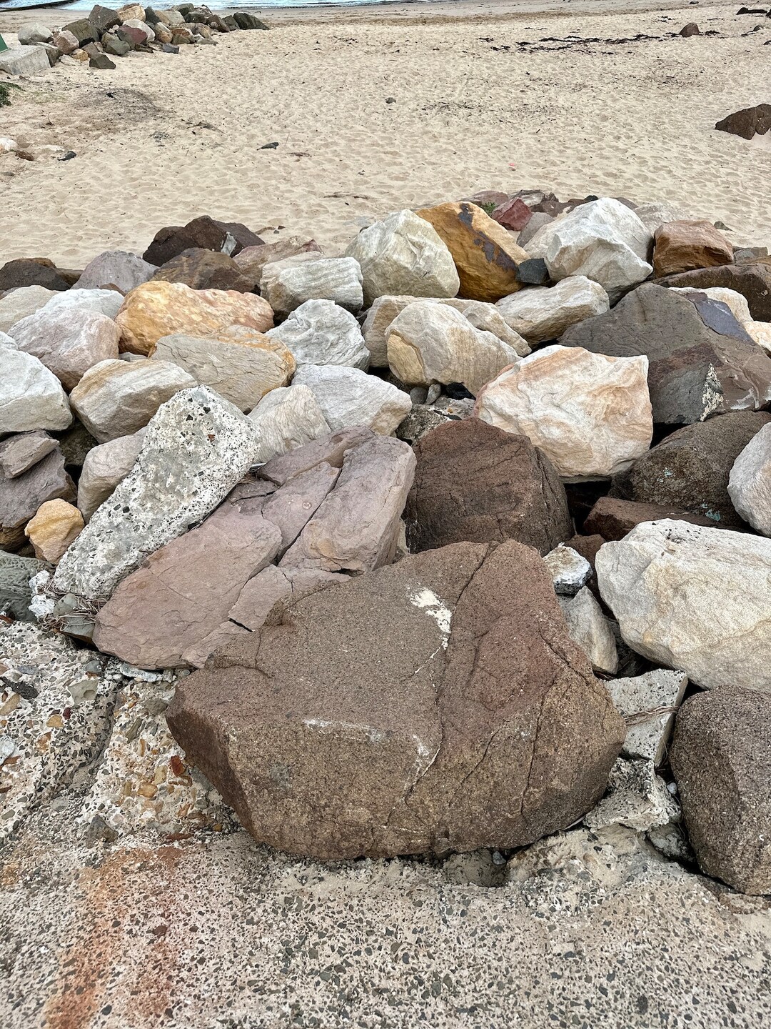 Digital Photo of Large and Small Sandstone Rocks at the Beach - Etsy