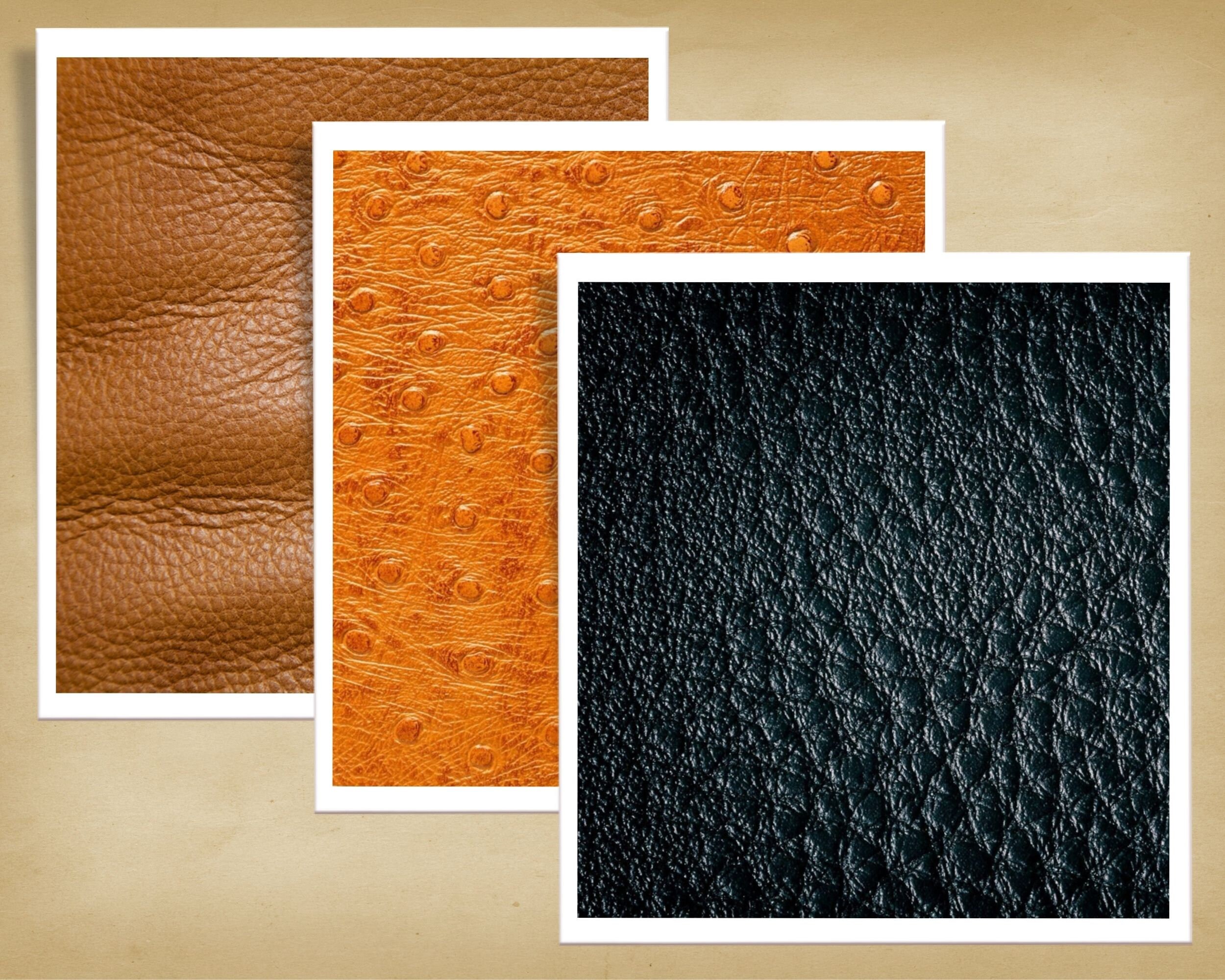 70 Leather Textures Digital Papers, Rustic Leather Page, Leather ...